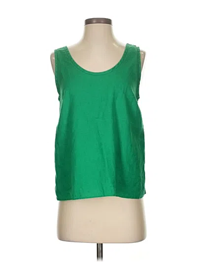 Pre-owned Everlane Sleeveless Top Green Scoop Neck Tops