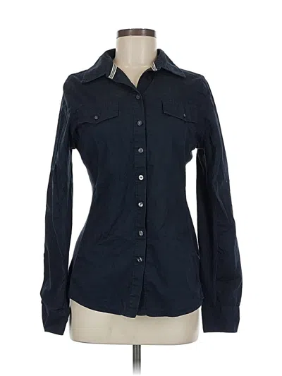 Pre-owned Converse One Star Long Sleeve Button Down Shirt In Blue