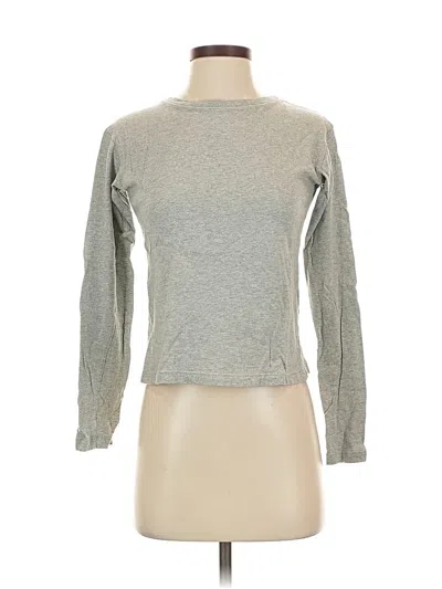 Pre-owned Banana Republic Long Sleeve T-shirt In Gray