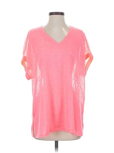 Cotton Bleu Short Sleeve T-shirt In Pink