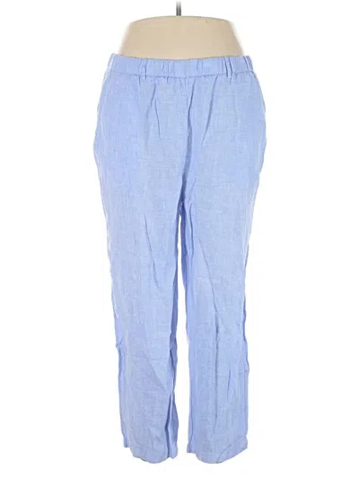 Pre-owned Quince Casual Pants In Blue