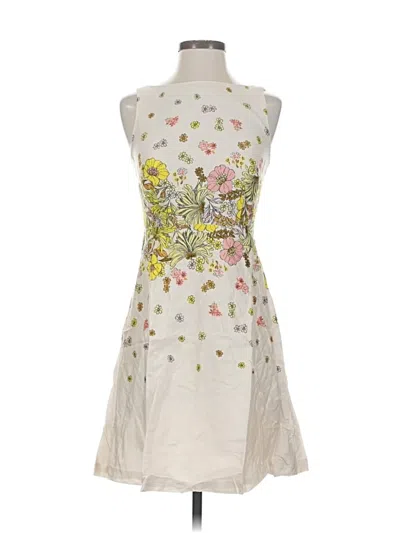 Pre-owned Ann Taylor Loft Outlet Cocktail Dress In White