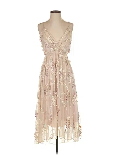 Pre-owned Elie Tahari Cocktail Dress In Gold