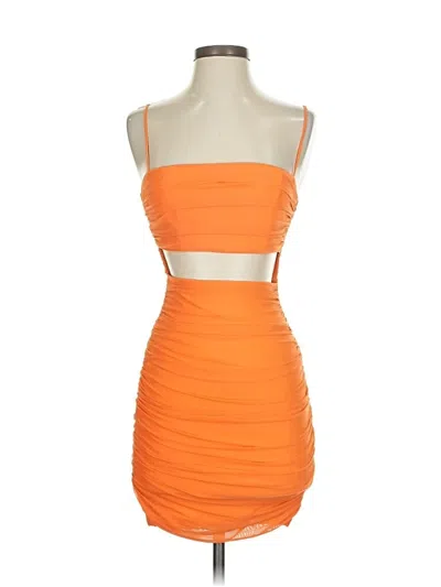 Pre-owned Hello Molly Cocktail Dress In Orange