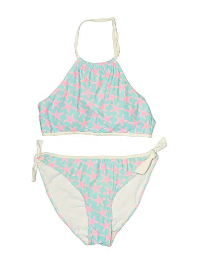Pre-owned Snapper Rock Kids' Two Piece Swimsuit In Blue