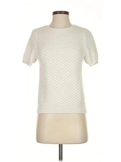 Pre-owned Melrose And Market Pullover Sweater In White