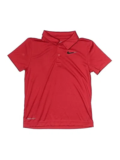 Pre-owned Nike Kids' Short Sleeve Polo Shirt In Red