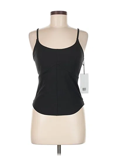 Pre-owned Girlfriend Collective Tank Top Black Halter Neckline Tops