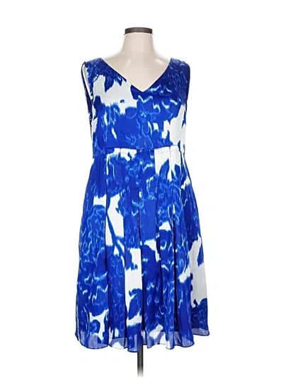 Pre-owned Jones New York Collection Cocktail Dress In Blue