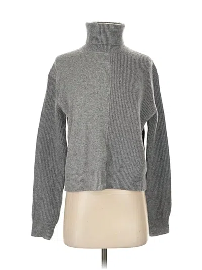 Pre-owned Talbots Cashmere Pullover Sweater In Gray