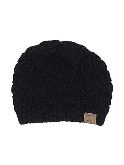 Pre-owned C.c Exclusives Beanie Hat In Black