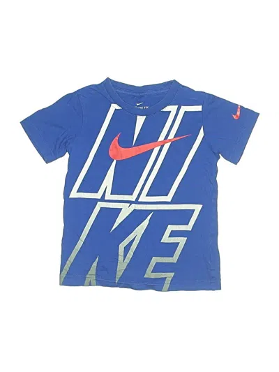 Pre-owned Nike Kids' Short Sleeve T-shirt In Blue