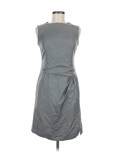 Pre-owned Carolina Herrera Casual Dress In Gray