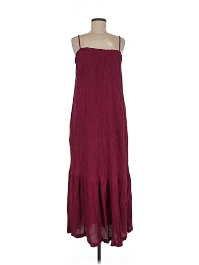 Pre-owned Soma Casual Dress In Burgundy