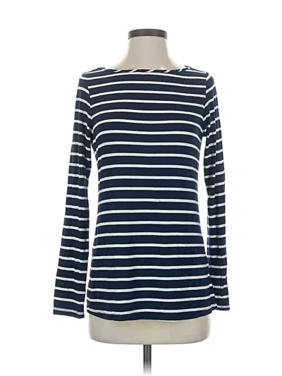 Pre-owned Amour Vert Long Sleeve Top Blue Boatneck Tops