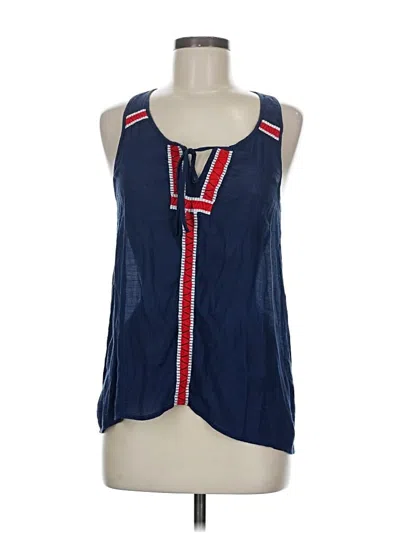 Pre-owned Thml Tank Top Blue Halter Neckline Tops