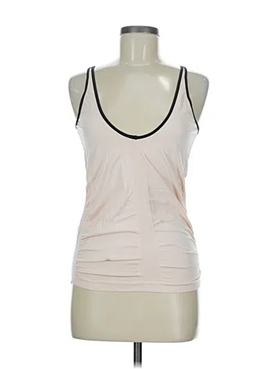 Pre-owned Lululemon Athletica Tank Top Pink Halter Neckline Tops