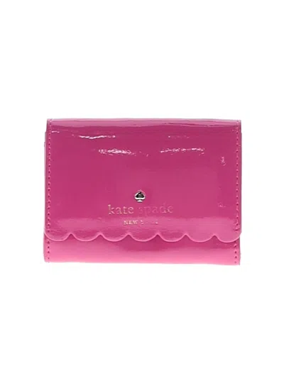 Pre-owned Kate Spade New York Leather Wallet In Pink