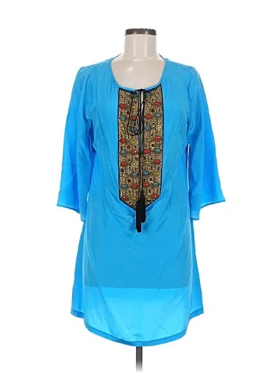 Pre-owned Single Casual Dress In Blue