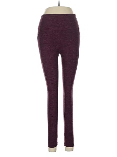 Pre-owned Victoria's Secret Yoga Pants In Burgundy
