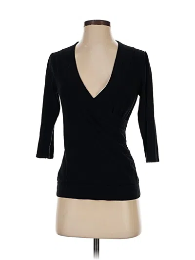 Pre-owned Maurices 3/4 Sleeve T-shirt In Black