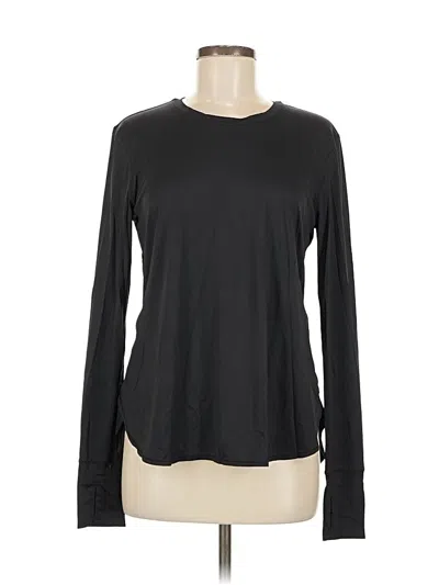 Pre-owned Athleta Long Sleeve T-shirt In Black