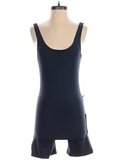 Pre-owned Girlfriend Collective Romper In Blue