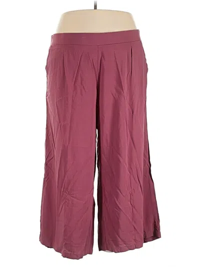Pre-owned Torrid Active Pants In Burgundy