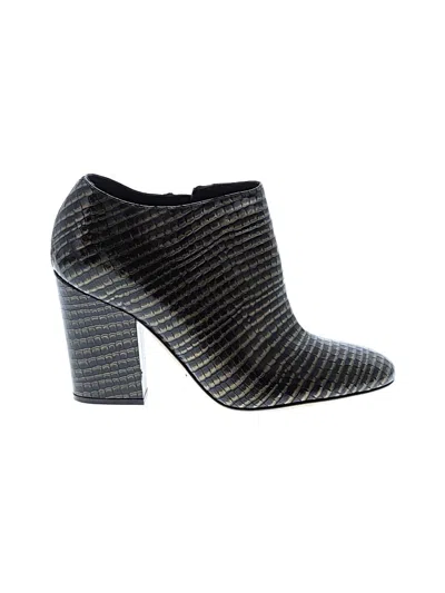 Pre-owned Sergio Rossi Ankle Boots In Green