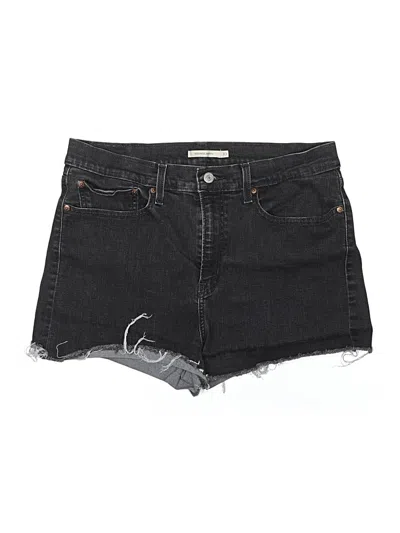 Pre-owned Levi's Denim Shorts In Black