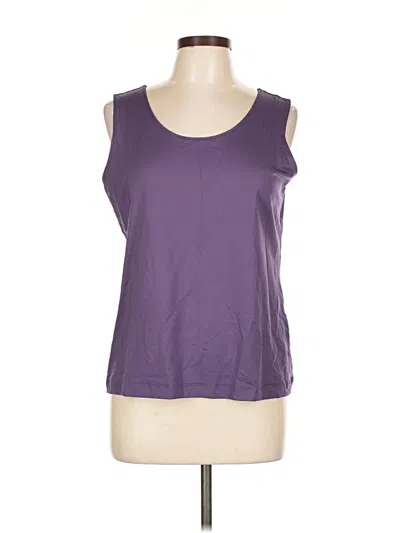 Pre-owned Chico's Sleeveless T-shirt In Purple