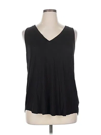 Pre-owned 24/7 Maurices Sleeveless Top Black V Neck Tops