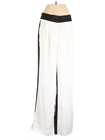 Pre-owned Nicole Williams English X Bar Iii Dress Pants In White