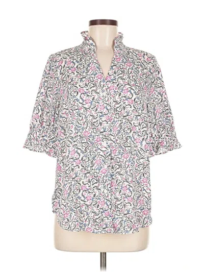 Ann Taylor 3/4 Sleeve Blouse In Pink