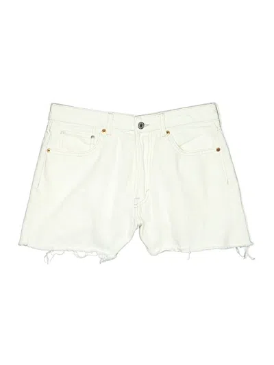 Pre-owned &denim By H&m Denim Shorts In White
