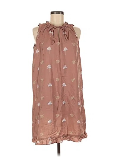 Pre-owned Ann Taylor Loft Outlet Casual Dress In Brown