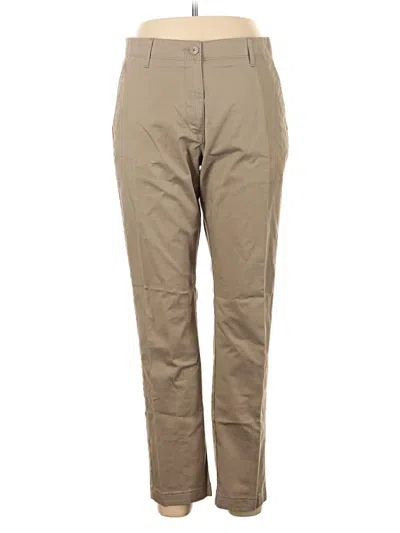 Pre-owned Lands' End Khaki Pant In Brown