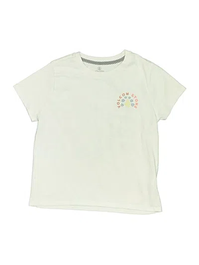 Pre-owned Volcom Kids' Short Sleeve T-shirt In White