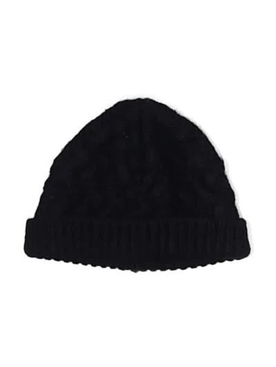Pre-owned Adam By Adam Lippes Beanie Hat In Black
