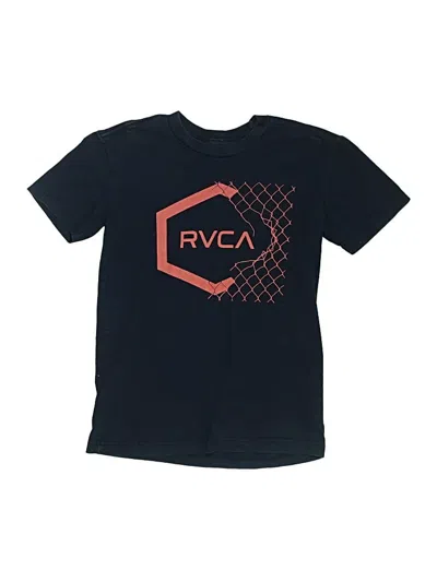 Pre-owned Rvca Kids' Short Sleeve T-shirt In Black