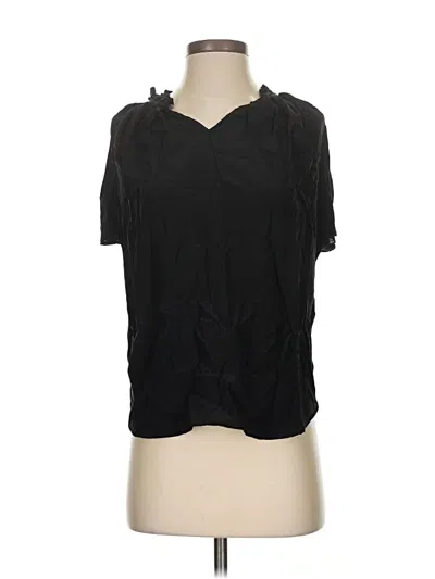 Pre-owned Amour Vert Short Sleeve Top Black Cowl Neck Tops
