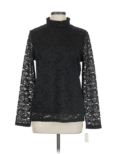 Talbots Long Sleeve Blouse In Black