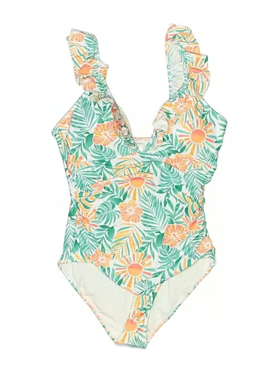 Pre-owned Berkley Jensen One Piece Swimsuit In Green