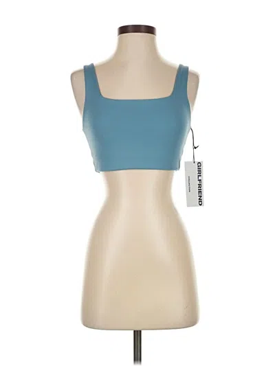 Pre-owned Girlfriend Collective Sports Bra In Blue
