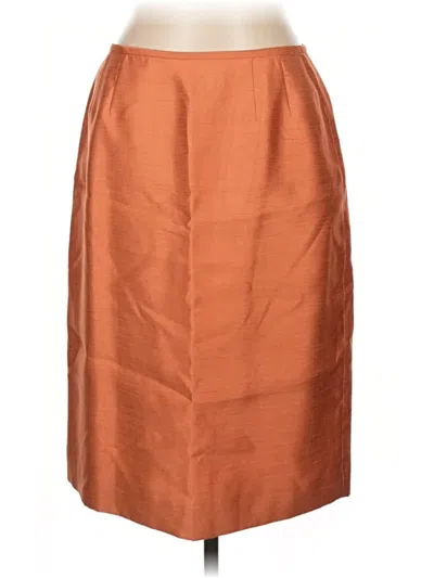 Pre-owned Le Suit Formal Skirt In Brown