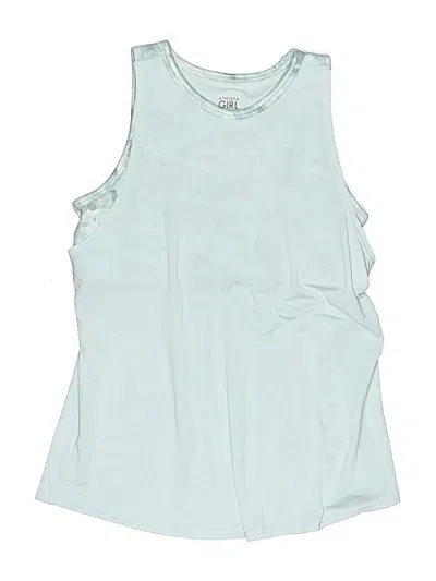 Pre-owned Athleta Girl Kids' Sleeveless T-shirt In Blue