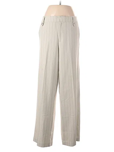 Pre-owned Nicole Miller Dress Pants In Gray
