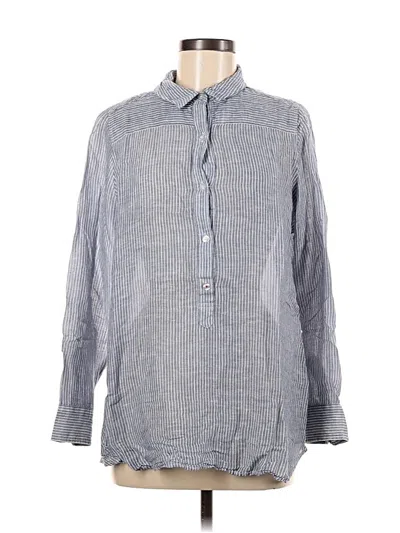 Pre-owned Lucky Brand Long Sleeve Button Down Shirt In Gray