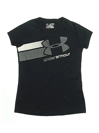 Pre-owned Under Armour Kids' Short Sleeve T-shirt In Black