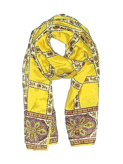Pre-owned Unbranded Scarf In Yellow